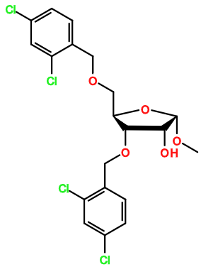 (image for) MC095402 Methyl-3,5-bis-O-(2,4-dichlorobenzyl)-a-D-ribofuranoside